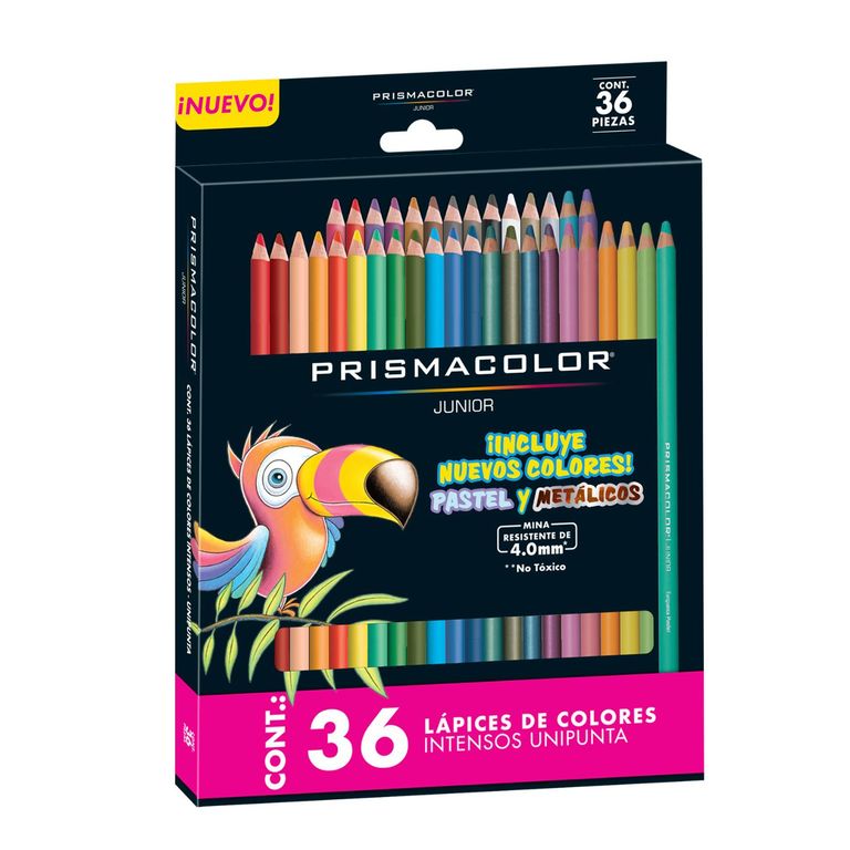 Colores Intensos Prismacolor Pasteles Y Metálicos Caja 36 Und