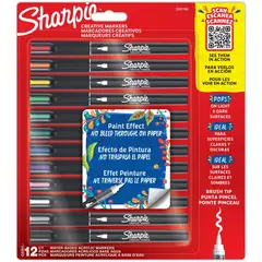 SHARPIE - Sharp Marcador Acrilico Pta Pincel X12Un