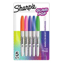 SHARPIE - Marcadores Glampop X5Un