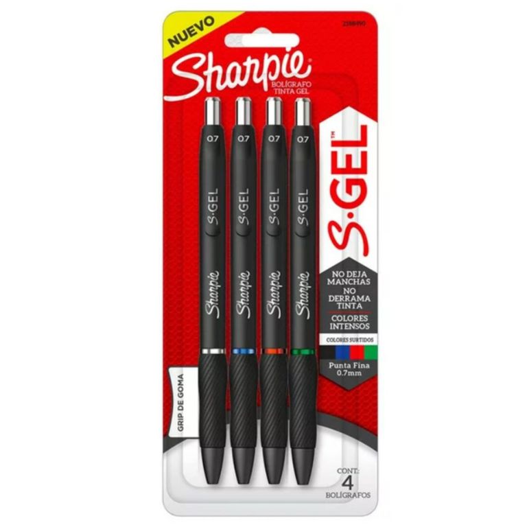 Lapicero Sharpie Tinta Gel SGel Surtido Empaque 4 Und