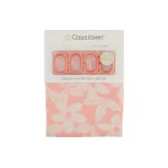 CASA JOVEN - Cortina de Baño Tela con Argollas Blanca