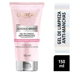 LOREAL PARIS - Gel Limpiador Facial Loreal Paris Ácido Glicólico Envase 150 mL