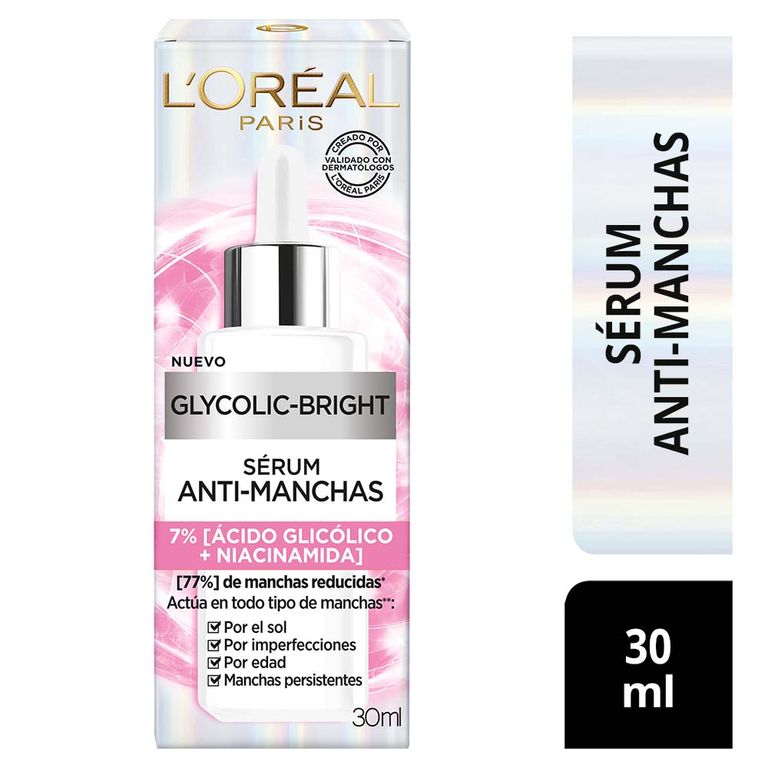 Sérum Facial Loreal Paris Ácido Glicólico Envase 30 mL