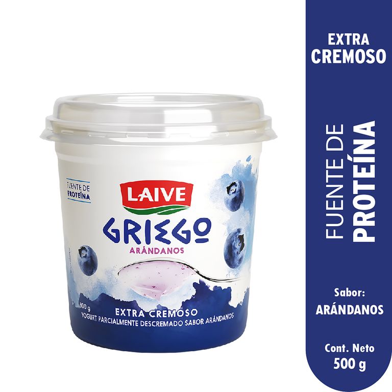 Yogurt Laive Griego Arándano Envase 800 g