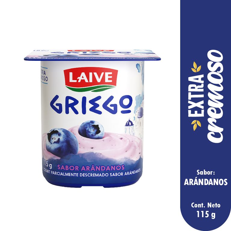 Yogurt Laive Griego Arándano Envase 115 g