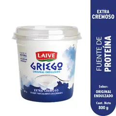 LAIVE - Yogurt Laive Griego Original Envase 800 g