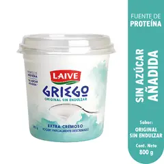LAIVE - Yogurt Laive Griego Original Envase 800 g