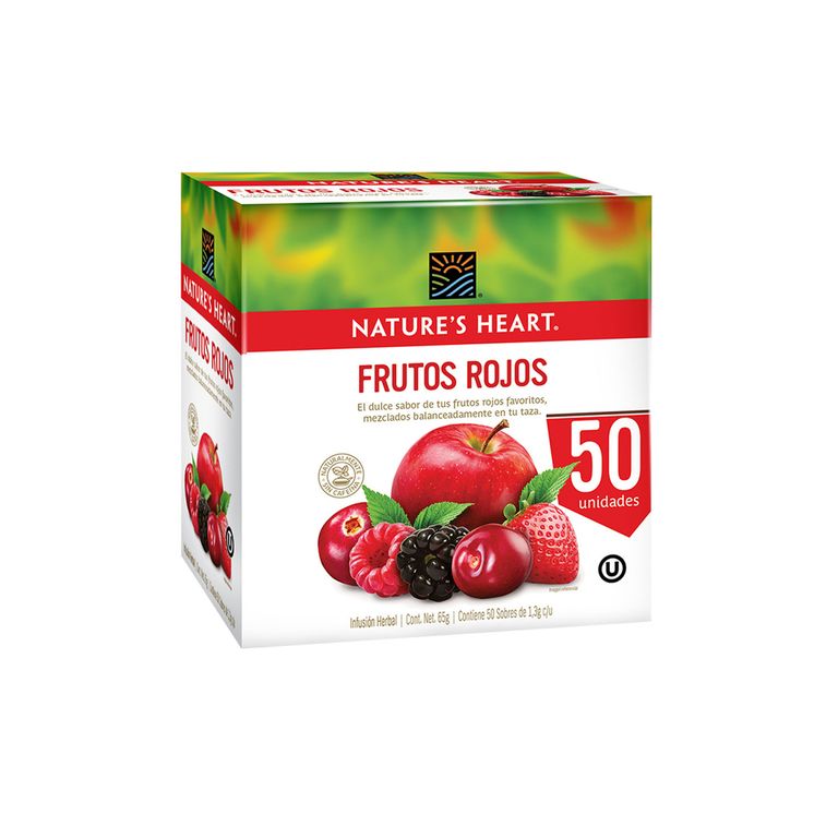 Infusión Nature Heart Frutos Rojos Caja 50 Sobres