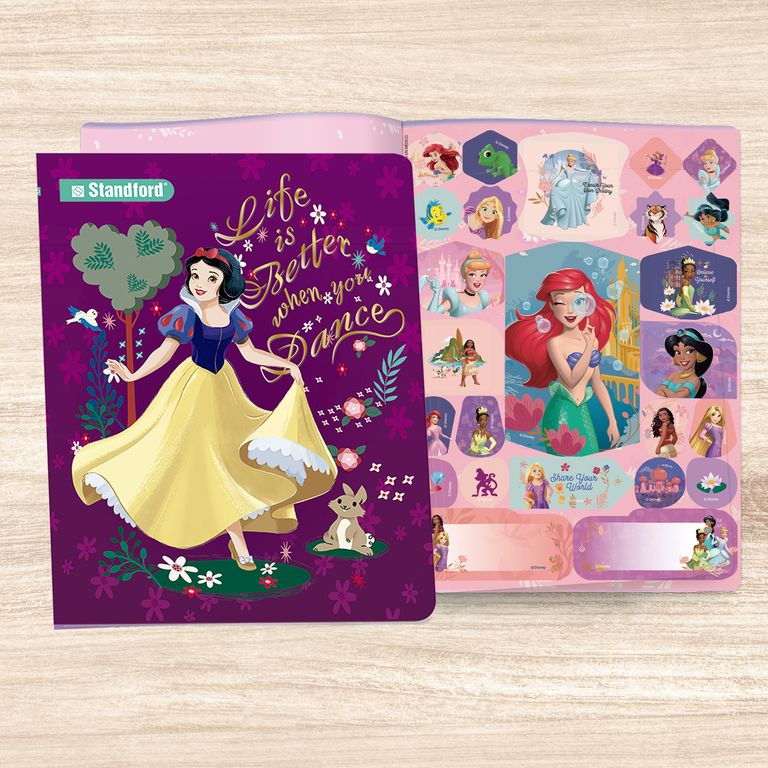 Cuaderno Deluxe Stdf 84Hj Princesas Cuadri