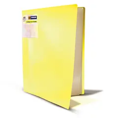 VINIFAN - Catálogo Con Fundas Vinifan A4 60 Hojas Amarillo Pastel