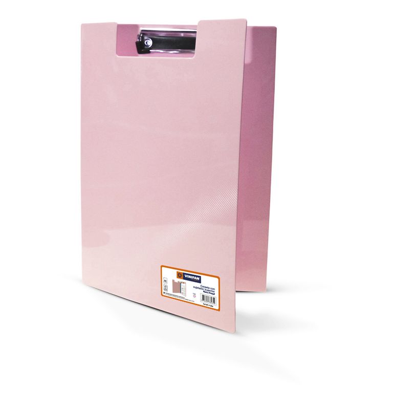 Carpeta Con Sujetador Vinifan Rosa Pastel