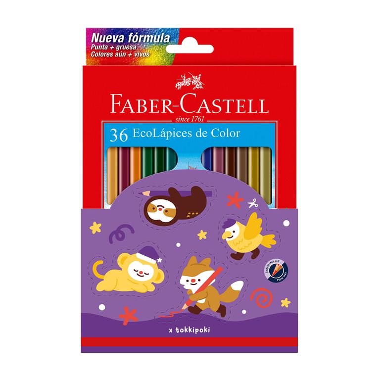 Colores Faber Castell Ecológicos Empaque 36 Und