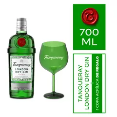 TANQUERAY - Gin Tanqueray London 700 mL + Copa Verde