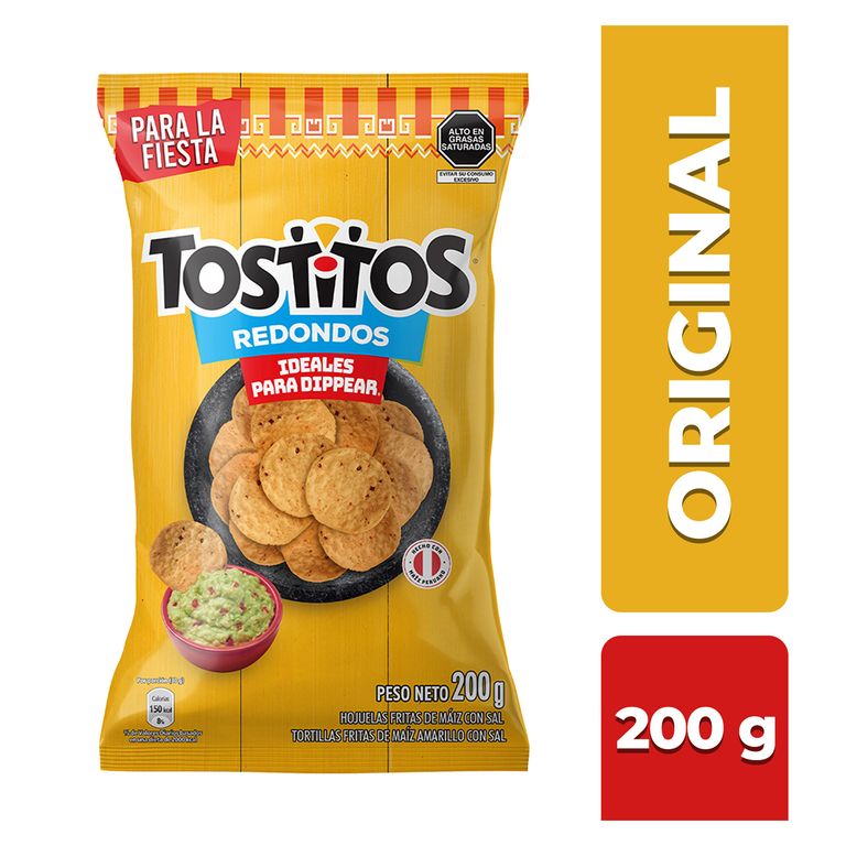 Nachos Tostitos Redondos Sal Bolsa 200 g