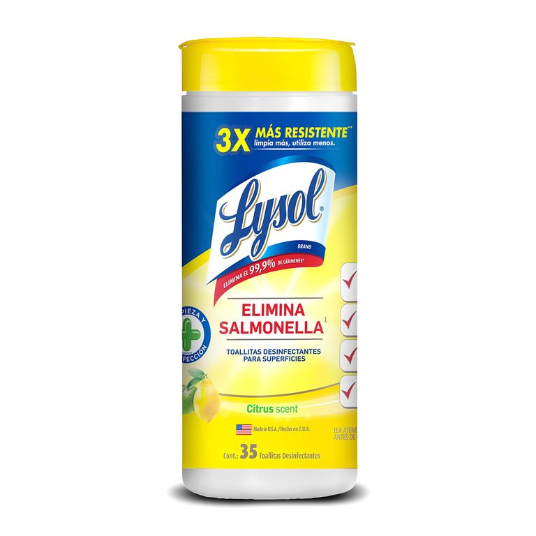 Toallitas Desinfectantes Lysol Citrus Empaque 35 Und