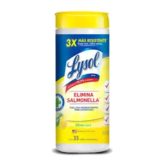 LYSOL - Toallitas Desinfectantes Citrus Envase 35 Und