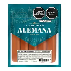 SALCHICHERIA ALEMANA - Salchichas Hot Dog Vienesas Salchichera Alemana 250 g