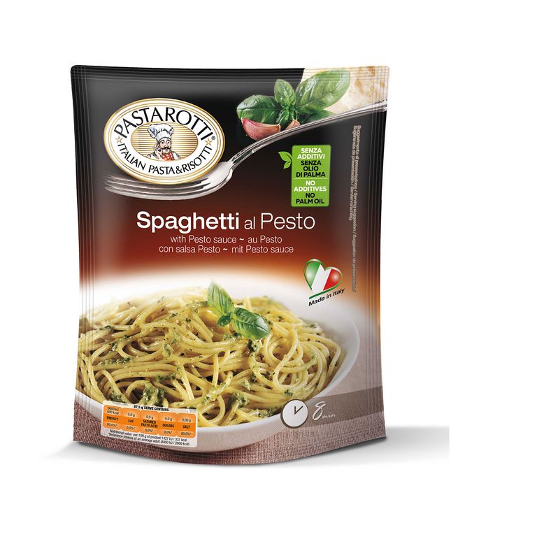 Pasta Tipo Spaghetti Sabor Salsa Pesto Pastarotti 175 g