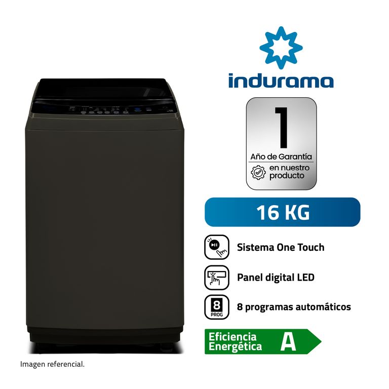 Lavadora 16 Kg Carga Superior LRI-16DTN Titanio