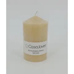 Casa Joven - Vela Pilar Beige 6.8X12Cm
