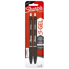 SHARPIE - Lapiceros Sharpie 0.5mm SGel Negro Empaque 2 Und