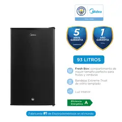 MIDEA - Frigobar 1Pta 93L Negro Mdrd142Fgr30Pe