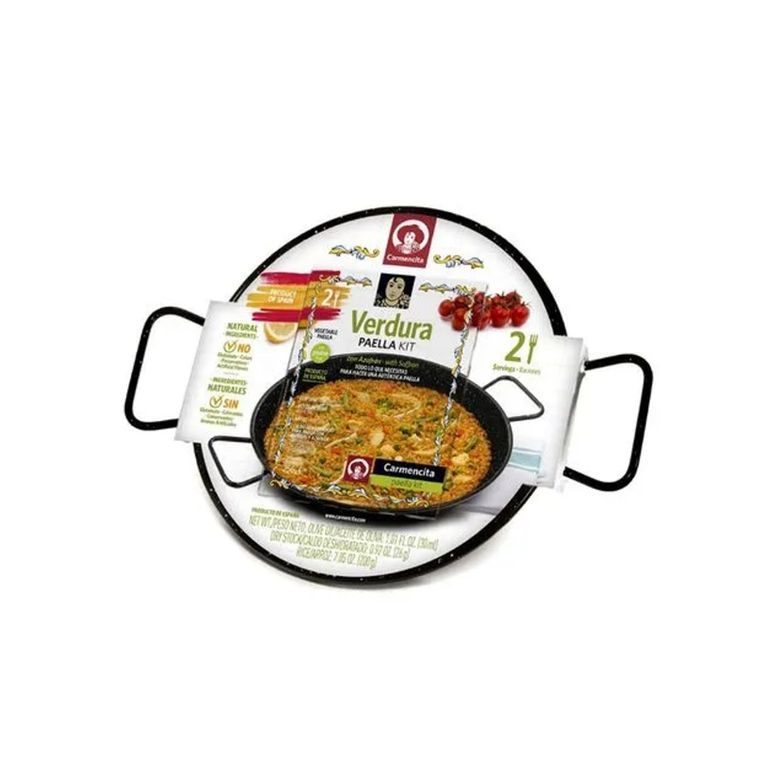 Kit para Paella Carmencita Verdura Caja 266 g + Olla