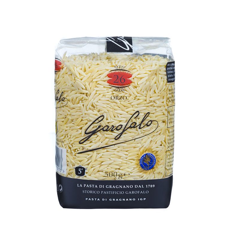 Pasta Orzo de Trigo Duro Garofalo Bolsa 500 g