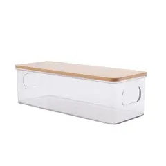 Casa Joven - Caja Organizadora con Tapa Bamboo 26x10