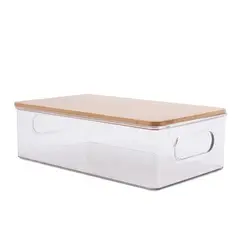 Casa Joven - Caja Organizadora Casa Joven Tapa Bambú 26x15cm