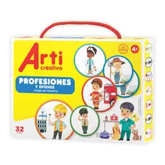 ARTI CREATIVO - Juego De Memoria Arti Creativo Profesiones Y Oficios 32 Piezas