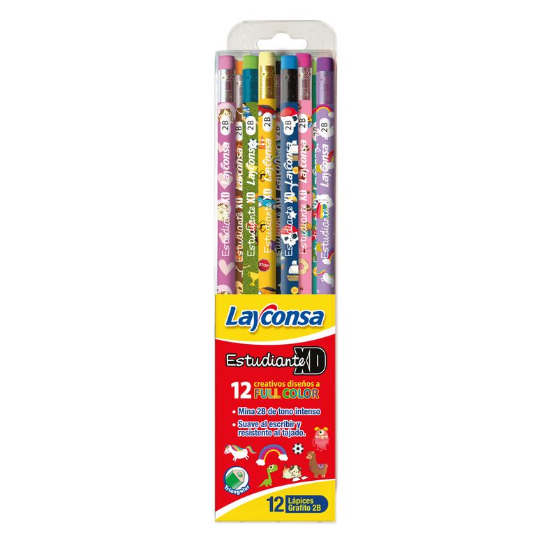 Lápices Layconsa Grafito 2B Caja 12 Und