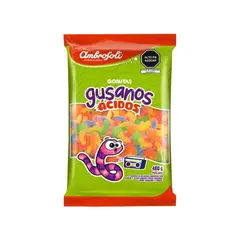 AMBROSOLI - Gomas Gusanos Ácidos Bolsa 480 g