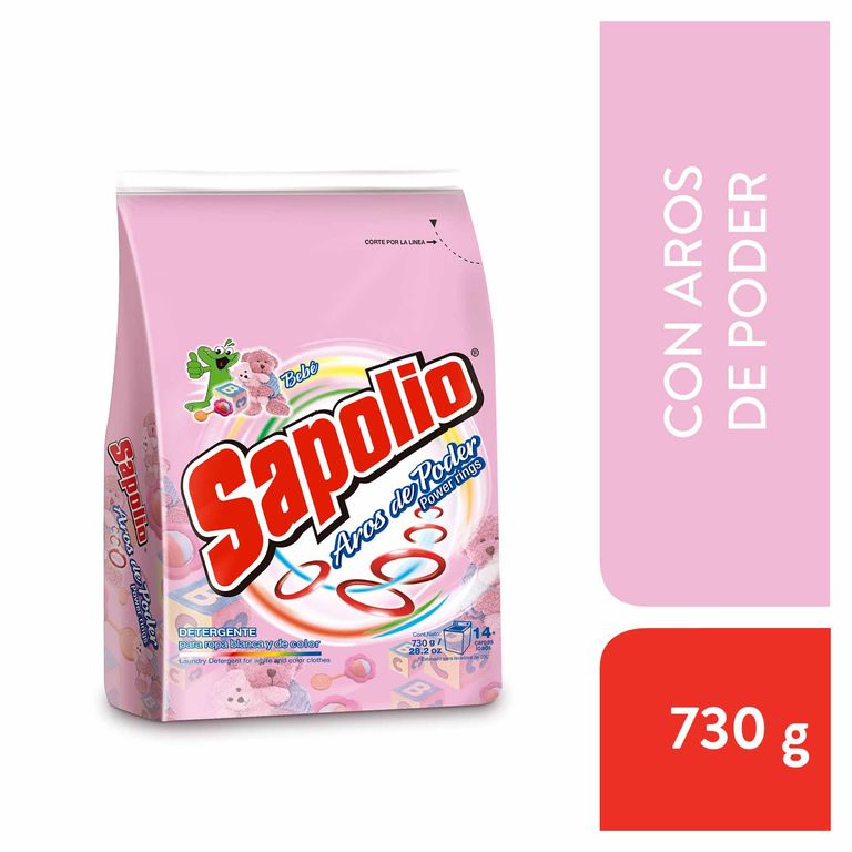 Detergente en Polvo Sapolio Bebé Bolsa 730 g