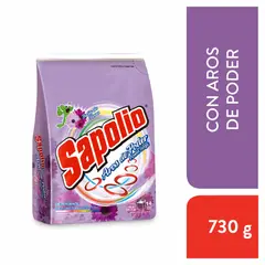 SAPOLIO - Detergente Sapolio Polvo Aros Poder Flores Bolsa 730 g