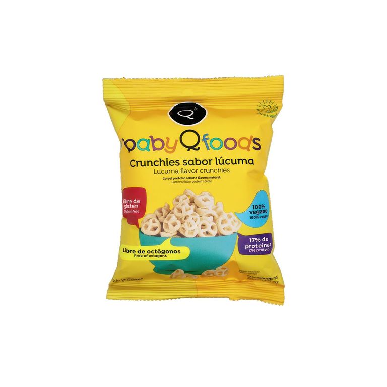 Crunchies Qfoods Sabor Lúcuma Bolsa 25 g