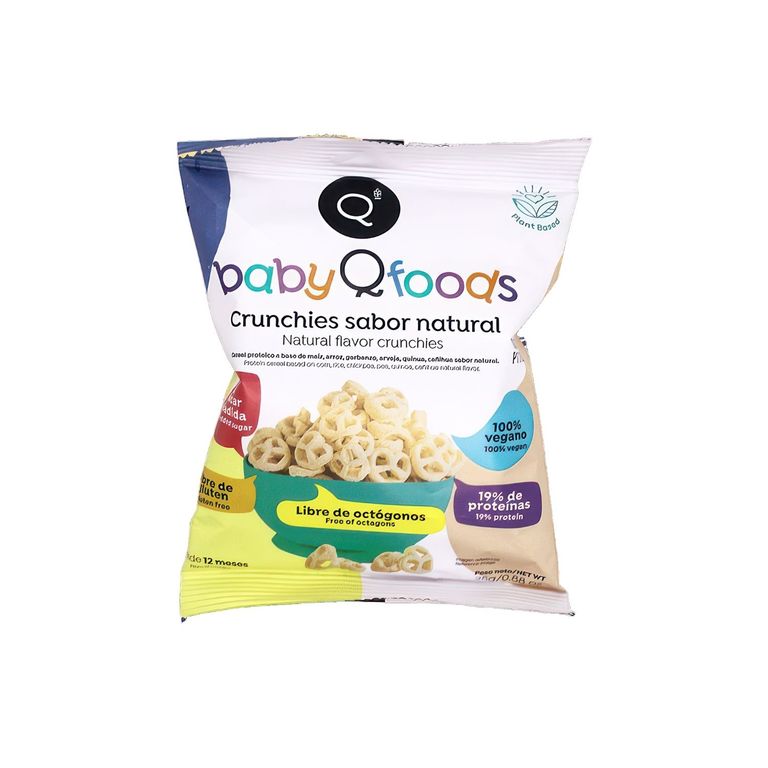 Crunchies Qfoods Sabor Natural Bolsa 25 g