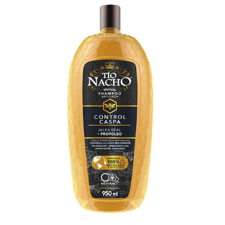 Shampoo Tio Nacho Control Caspa Propóleo Botella 950 mL
