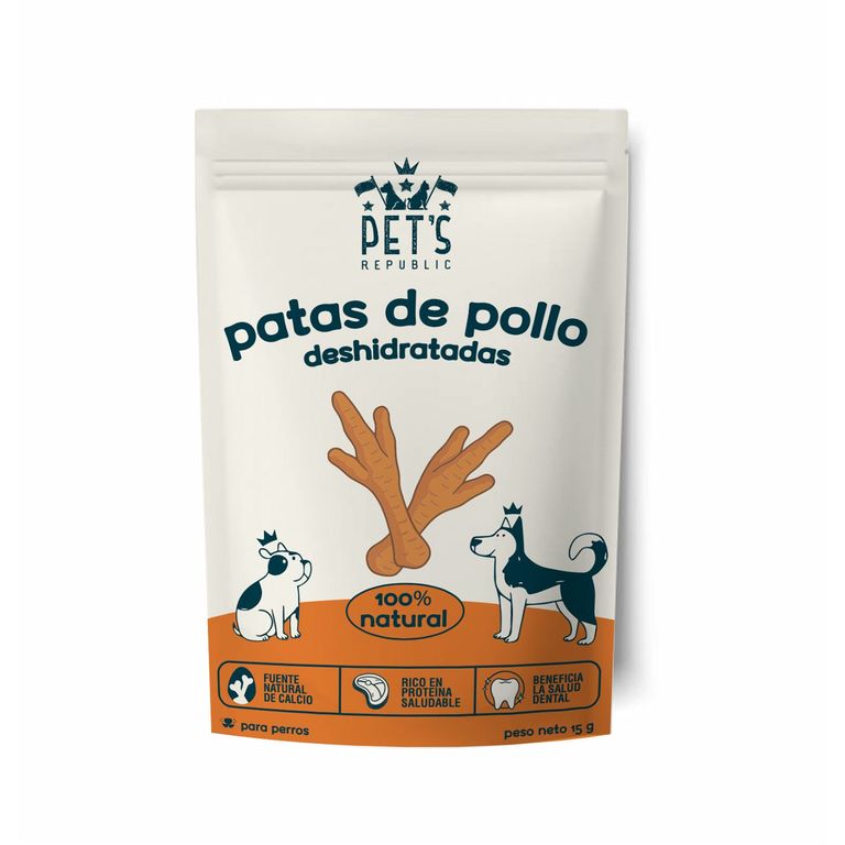 Snack para Perro Pets Republic Patas de Pollo Doypack 15 g