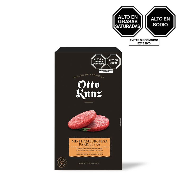 Mini Hamburguesa Parrillera Otto Kunz Caja 600 g