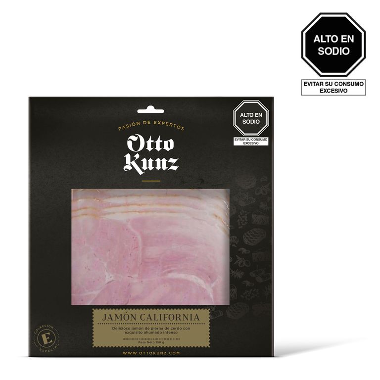 Jamón California Otto Kunz Empaque 150 g
