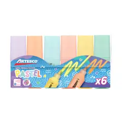 ARTESCO - Resaltador Mini Grip Pastel 6 Und