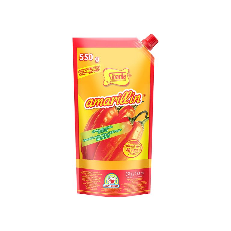 Ají Amarillo en Pasta Amarillin Sibarita Doypack 550 g