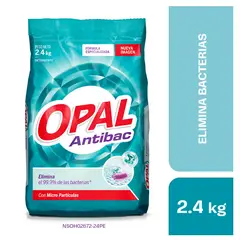 OPAL - Detergente Opal Polvo Antibacterial Bolsa 2.4 Kg