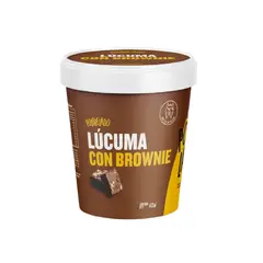 POSTRELADO - Helado Lúcuma con Brownie Pote 473 mL