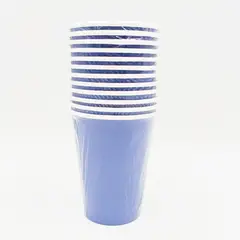 CASA JOVEN - SET POR 12PCS VASOS CARTON AZUL 12 OZ