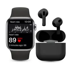 Prolink - Combo Smartwatch y Audífonos Bluetooth Negro