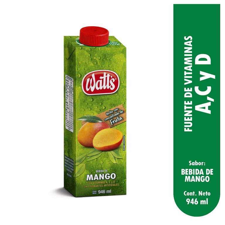 Bebida Watts Mango Caja 946 mL