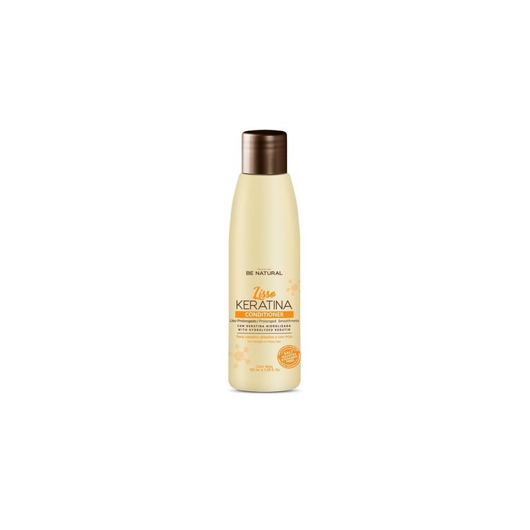 Acondicionador Be Natural Lisso Keratina Botella 100 mL