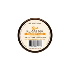 BE NATURAL - Mascarilla Be Natural Lisso Keratina Envase 35 g